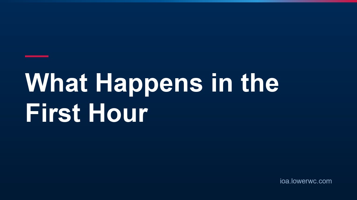 What Happens in the First Hour